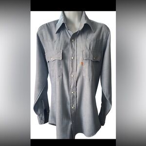Vintage Levi’s Size Small Women’s Snap Button Front Blouse 36” Bust 27” L  *Flaw